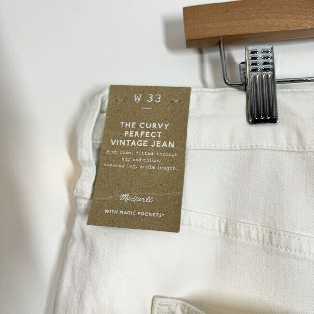 Madewell The Curvy Perfect Vintage‎ Jeans Womens High Waist Tapered Denim 33 NWT - Picture 6 of 11